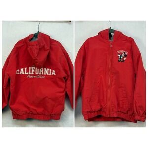 VTG Disneyland California Adventure Embroidered Minnie Windbreaker Jacket Size S